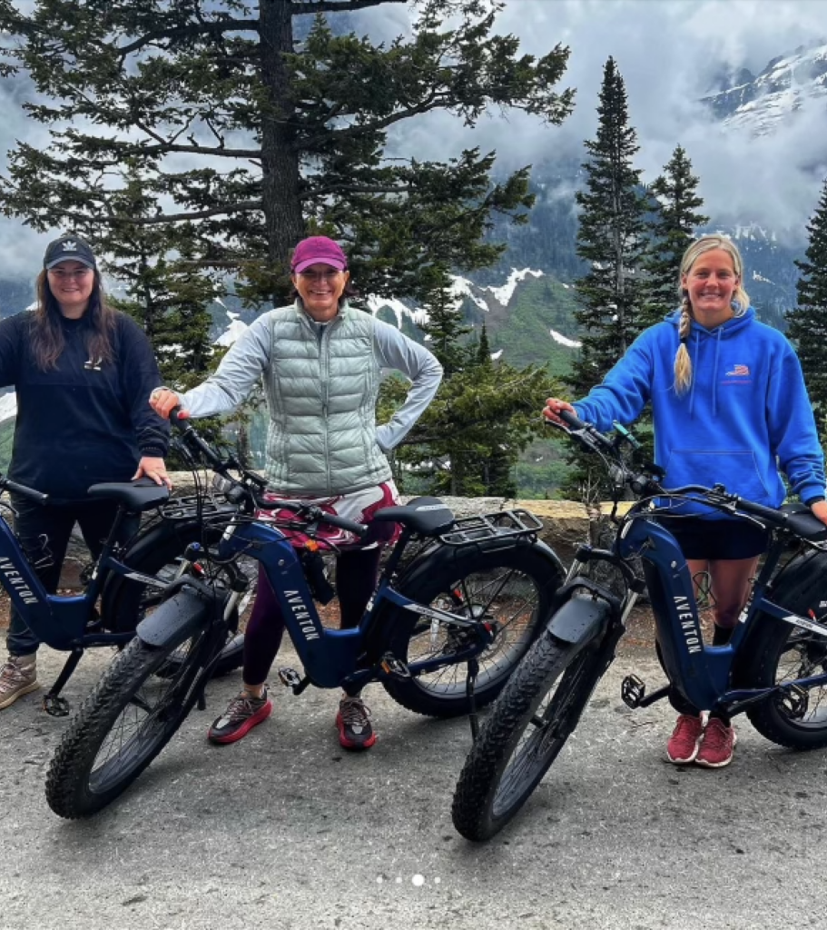 Bike the Going to the Sun Road from April to early July when there are no cars. Then stay with us at Whitefish Glacier Vacations for your best vacation getaway